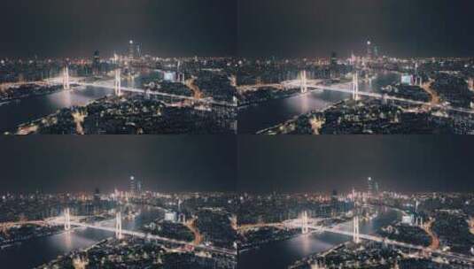 上海电影感城市夜景高清在线视频素材下载