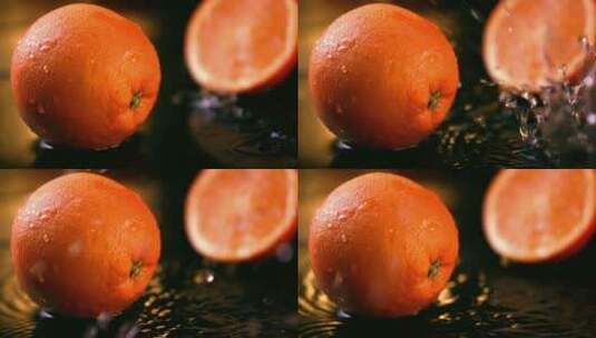 橙子水花广告素材高清在线视频素材下载