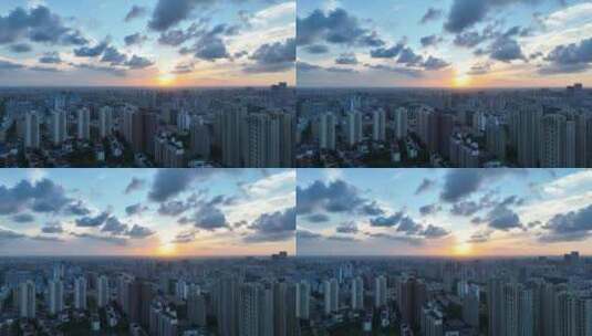 上海日落风光高清在线视频素材下载