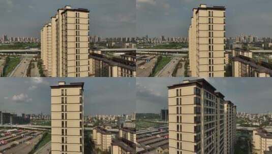 扬州城市发展楼盘「航拍分镜7」20220809高清在线视频素材下载