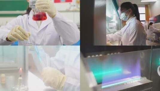 学生生物化学实验高清在线视频素材下载