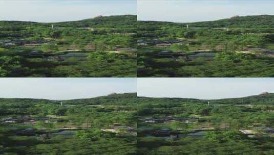 武汉东湖5A景区珞珈山竖屏航拍高清在线视频素材下载