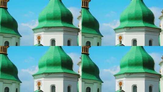 圣索菲亚大教堂的圆顶高清在线视频素材下载