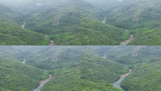 航拍湖北宜昌西陵峡风景竖屏 (23)高清在线视频素材下载