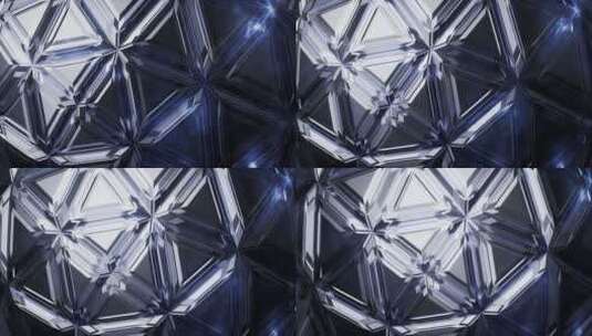 抽象三角形结构材料3D渲染高清在线视频素材下载