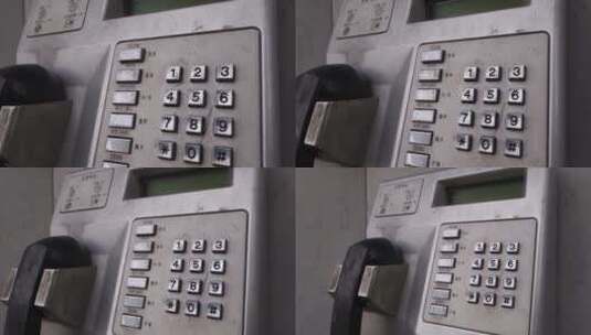 插卡公共历史电话机IC卡电话高清在线视频素材下载
