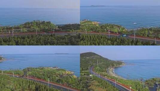 海边公路环岛路高清在线视频素材下载