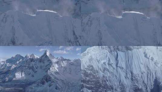 昆仑山雪山山峰高清在线视频素材下载
