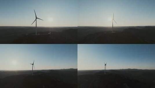 风力发电站高清在线视频素材下载