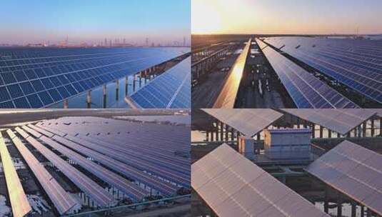 4k光伏新能源太阳能能源环保绿色发电高清在线视频素材下载