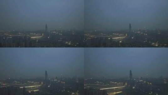 重庆渝中区夜景航拍重庆大景嘉陵江夜景风光高清在线视频素材下载