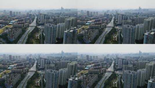 4K 航拍广州城市建筑天际线高清在线视频素材下载