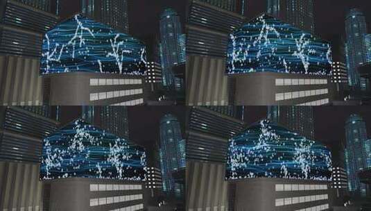 酷炫粒子裸眼3d（可定制）高清在线视频素材下载