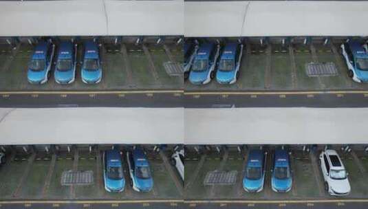 深圳南方电网汽车新能源充电站高清在线视频素材下载