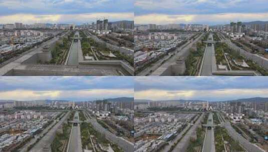 航拍城市高清在线视频素材下载