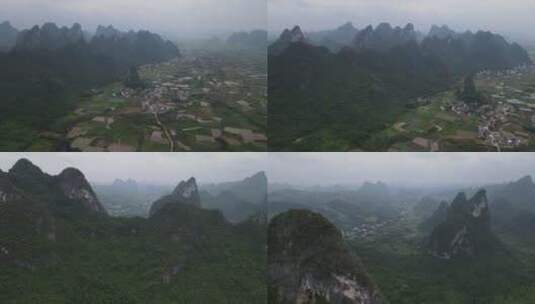 航拍中国之桂林山水高清在线视频素材下载