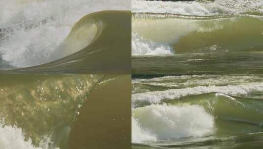 急流海浪波浪高清在线视频素材下载