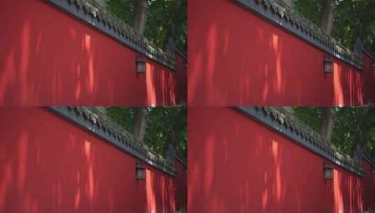 红墙青瓦光影空镜高清在线视频素材下载