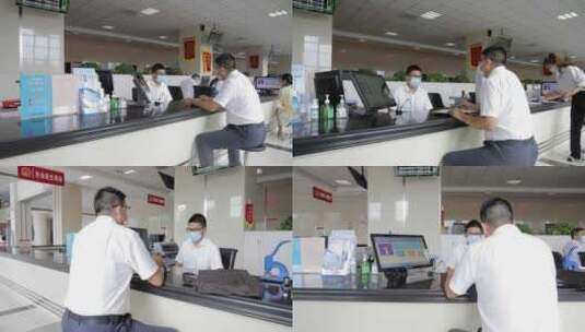 社会民生事务办事大厅服务场景高清在线视频素材下载