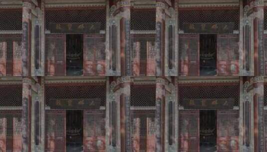 高清实拍寺庙佛像壁画高清在线视频素材下载