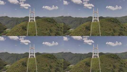 湘西矮寨大桥航拍风光高清在线视频素材下载