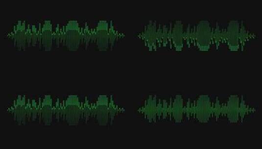 声波监视器声音频率的循环动画。4K视频声高清在线视频素材下载