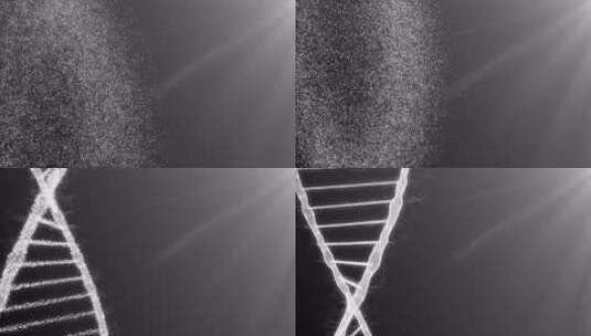 rna分子和基因组密码染色体dna螺旋的高清在线视频素材下载