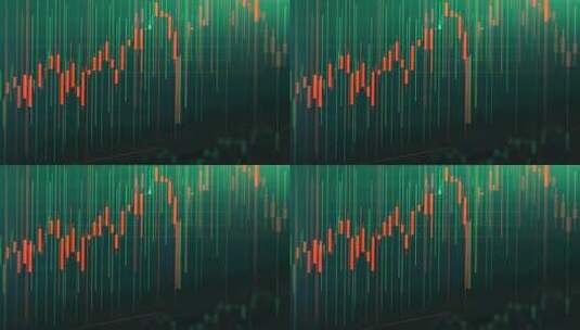 股票金融市场k线高清在线视频素材下载
