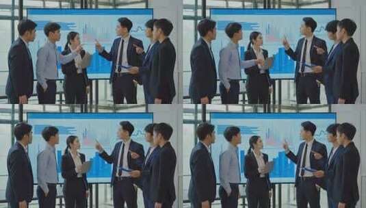 商务人士团队数据分析讨论高清在线视频素材下载