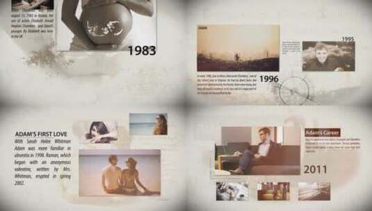复古风爱情照片摄影师作品回忆展示AE模板高清AE视频素材下载