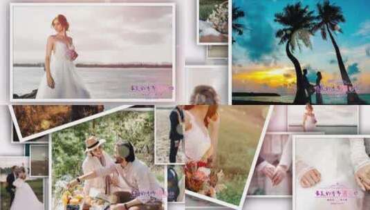 4K最美的季节遇见你-婚礼暖场MV高清AE视频素材下载