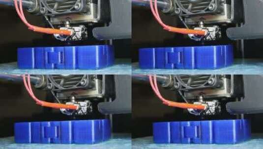 工作中的3D打印机高清在线视频素材下载