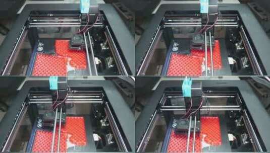 使用现代3D打印机进行最新技术打印高清在线视频素材下载