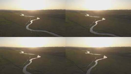 4k航拍黄土高原水源高清在线视频素材下载