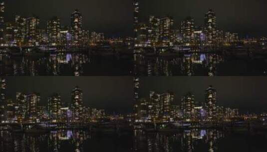 沿海城市夜景高清在线视频素材下载