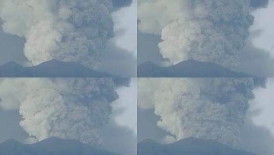 喷发的火山景观高清在线视频素材下载