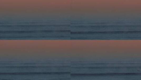 日落黄昏时分的海平线高清在线视频素材下载