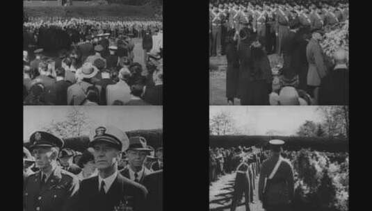 美国总统富兰克林·罗斯福的葬礼高清在线视频素材下载