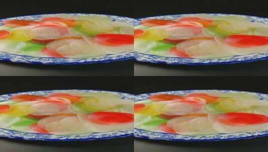 彩色虾片食品高清在线视频素材下载