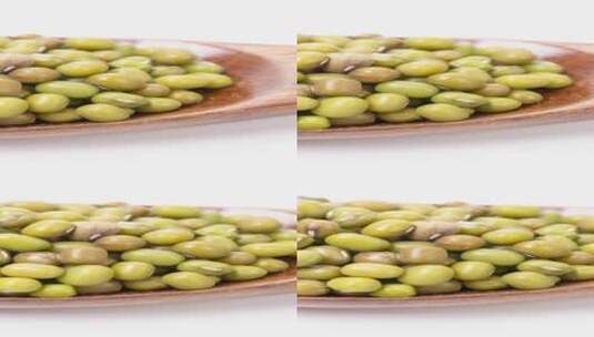 东北有机绿豆五谷食材4k平移镜头高清在线视频素材下载