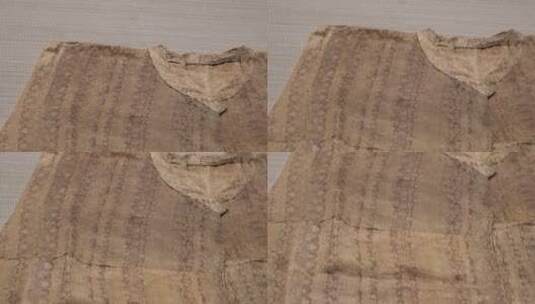 【镜头合集】出土文物古董古代服装布料 ~高清在线视频素材下载