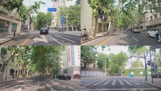 上海封城中的宁静城市老街区街道高清在线视频素材下载