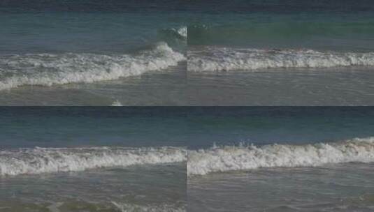 图卢姆海滩上的柔和海浪高清在线视频素材下载