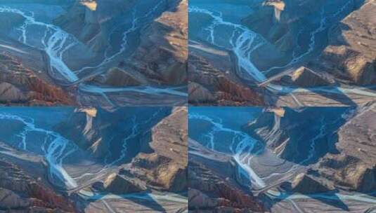 安集海大峡谷河床延时高清在线视频素材下载
