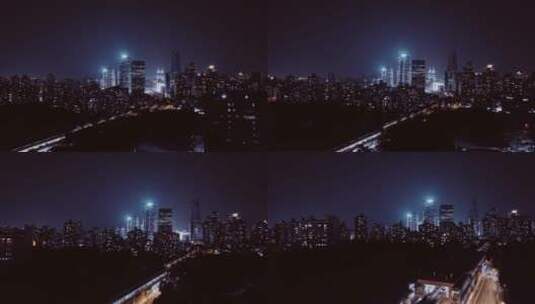 城市夜景空镜高清在线视频素材下载