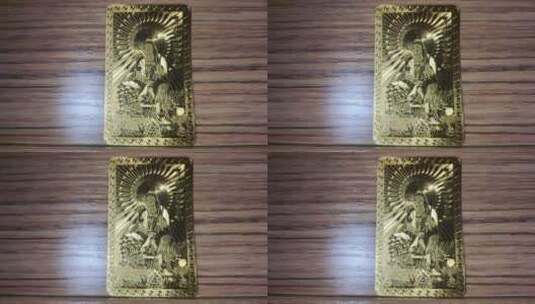 金色的佛教卡片高清在线视频素材下载