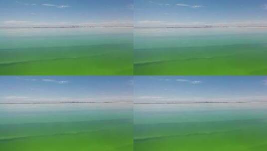 青海格尔木察尔汗盐湖航拍景观高清在线视频素材下载