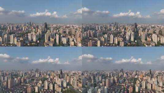 上海天际线全景环绕航拍高清在线视频素材下载