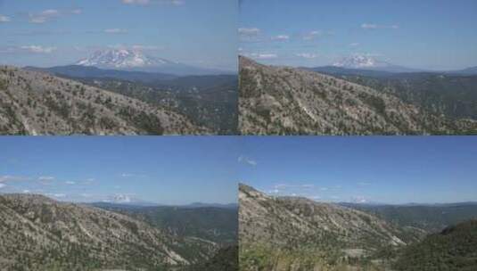 山脉的缩小镜头高清在线视频素材下载