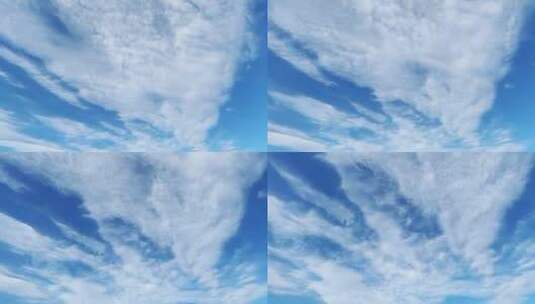 延时云流动的云层自然美风景晴朗蓝天高清在线视频素材下载